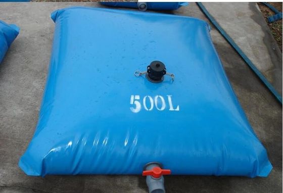 ফায়ার ফাইটিংয়ের জন্য 500L টারপুলিন ওয়াটার ট্যাঙ্ক হালকা ওজন বহনযোগ্য ওয়াটার ট্যাঙ্ক