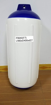 নীল সাদা F6 পিভিসি মেরিন ডক বাম্পার 31mm চোখের ব্যাসার্ধ নৌকা Fender 270 মিমি এক্স 1090 মিমি