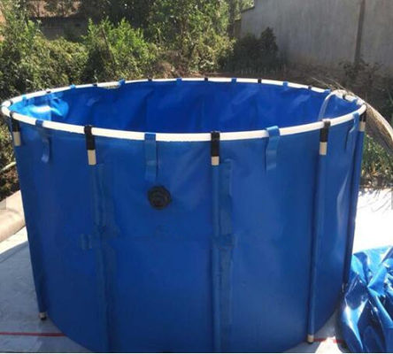 7000L অ- ক্ষয়কারী টারপুলিন ফিশ ট্যাঙ্ক, দীর্ঘ জীবন ডাই ফিশ পুকুর ভাঁজযোগ্য ফিশ ট্যাঙ্ক