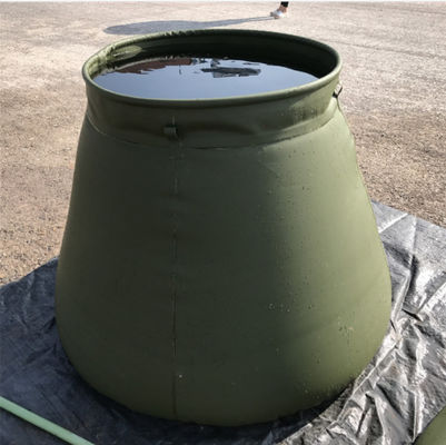 উচ্চ-ফ্রিকোয়েন্সি 5000L টারপুলিন ওয়াটার ট্যাঙ্ক আর্মি সবুজ সামরিক জল সঞ্চয় ট্যাঙ্ক