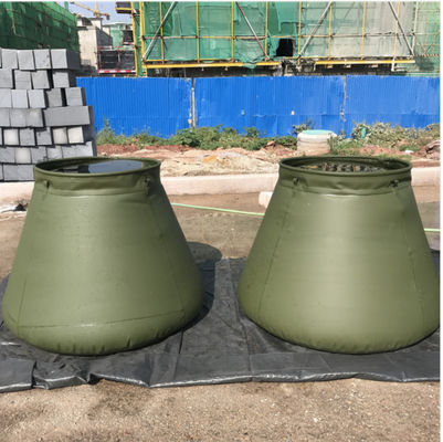 উচ্চ-ফ্রিকোয়েন্সি 5000L টারপুলিন ওয়াটার ট্যাঙ্ক আর্মি সবুজ সামরিক জল সঞ্চয় ট্যাঙ্ক