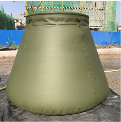 উচ্চ-ফ্রিকোয়েন্সি 5000L টারপুলিন ওয়াটার ট্যাঙ্ক আর্মি সবুজ সামরিক জল সঞ্চয় ট্যাঙ্ক