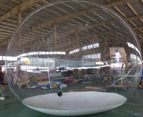 পিভিসি ক্লিয়ার বিশাল inflatable প্রদর্শনী বল, inflatable স্নো গ্লোব ক্রিসমাস প্রচার জন্য
