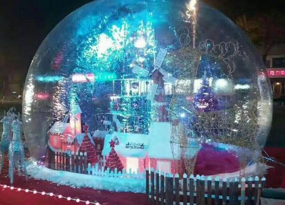 পিভিসি ক্লিয়ার বিশাল inflatable প্রদর্শনী বল, inflatable স্নো গ্লোব ক্রিসমাস প্রচার জন্য