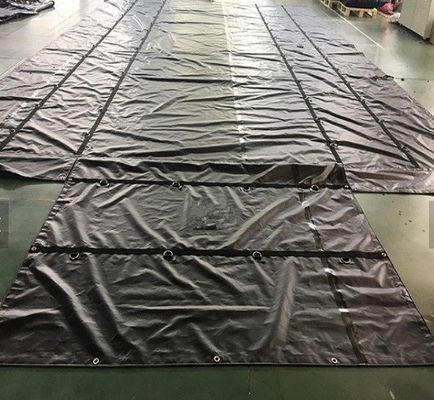 1000D * 1000D 18oz 8 ফুট ড্রপ ফ্ল্যাটবেড ট্রাক টার্পস