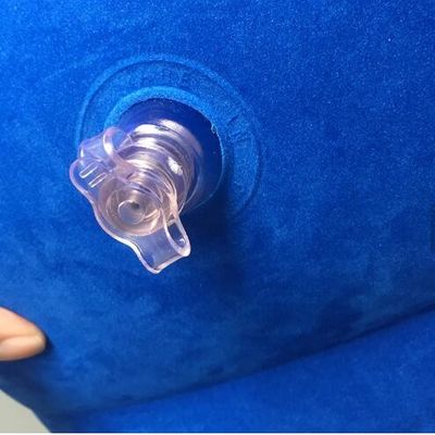 পোর্টেবল পিভিসি এবং ফ্লকিং ফুট কুশন inflatable footrest বালিশ