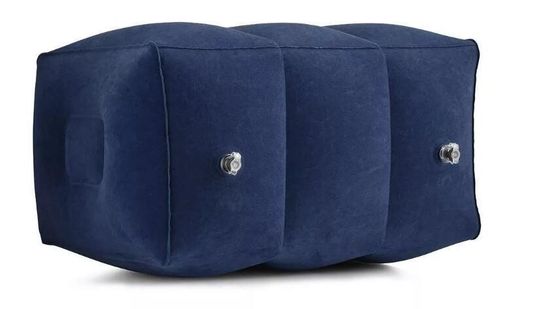 পোর্টেবল পিভিসি এবং ফ্লকিং ফুট কুশন inflatable footrest বালিশ