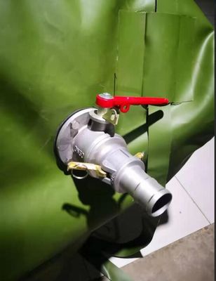 জ্বালানীর জন্য 3500L ভাঁজযোগ্য ব্লেজার ট্যাংক, অ্যাম্রি গ্রিন উচ্চ শক্তি TPU তরল ধারণ জ্বালানীর ব্লেজার