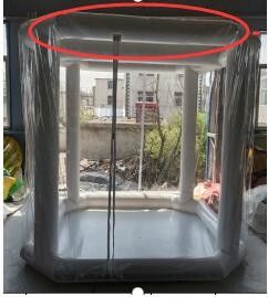 জরুরী মেডিকেল ডিসইনফেকশন 2.5M*2.5M*2.5M inflatable bubble tent inflatable bubble tent