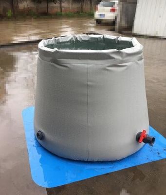 ধূসর নমনীয় পেঁয়াজ আকৃতি 1.2MM টারপোলিন ওয়াটার ট্যাঙ্ক পোর্টেবল ওয়াটার ট্যাঙ্ক ওয়াটার হোল্ডিং ট্যাঙ্ক