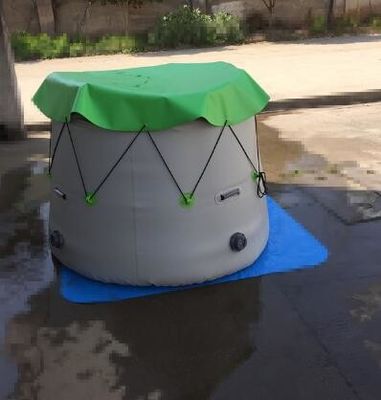 ধূসর নমনীয় পেঁয়াজ আকৃতি 1.2MM টারপোলিন ওয়াটার ট্যাঙ্ক পোর্টেবল ওয়াটার ট্যাঙ্ক ওয়াটার হোল্ডিং ট্যাঙ্ক