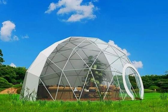 বড় মেটাল ফ্রেম 10m 15m 20m 25m পার্টি বিয়ের অনুষ্ঠান বড় গম্বুজ তাঁবু গম্বুজ পার্টি তাঁবু
