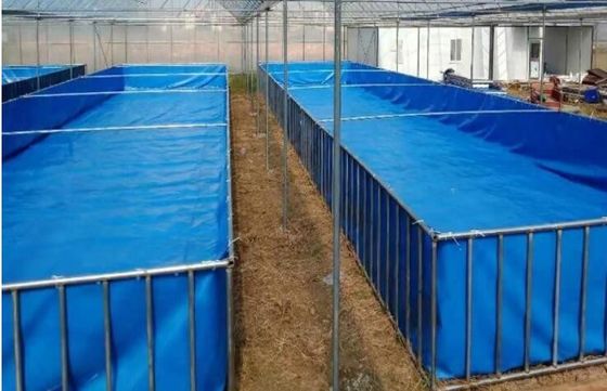 5000L ভাঁজযোগ্য 0.9 মিমি পিভিসি টারপোলিন ফিশ ট্যাঙ্ক ফিশ ফার্ম ফিশ পুকুরের জন্য প্লাস্টিকের ট্যাঙ্ক ডাই ফিশ পুকুর
