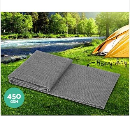 অ্যান্টি স্লিপ 400gsm / 600gsm কারভেন ফ্লোর ম্যাট 2.5*4.0m ছুটির জন্য অ্যান্টি স্লিপ পিভিসি ম্যাট জাল ব্যাগ