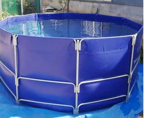 15000L পিভিসি টারপুলিন গোলাকার মাছ পুকুর জলজ চাষের জন্য মাছ পুকুর প্লাস্টিকের ট্যাংক ভাঁজ মাছ ট্যাংক
