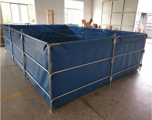 আউটডোর এবং ইনডোর 30000L পিভিসি টারপোলিন ভাঁজযোগ্য ফিশ ট্যাঙ্ক ফিশ পুকুর প্লাস্টিকের ট্যাঙ্ক