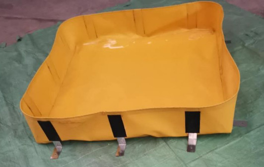 1Mx1M 0.90mm পিভিসি টারপুলিন ট্যাঙ্ক গ্যাসলাইন স্পিল প্রতিরোধ ট্যাঙ্ক