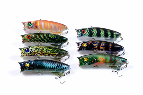 ভাসমান পানি ভুয়া প্রলোভন ঢেউ আরোহণ 7.8cm / 11.5g জলের পৃষ্ঠ