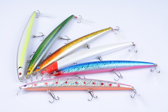 6 রঙ 18.50CM/22g 4 # হুক পার্ক,ক্রুসিয়ান,কুলটার অ্যালবার্নাস এবিএস মিনো সাগর মাছ ধরার টোপ