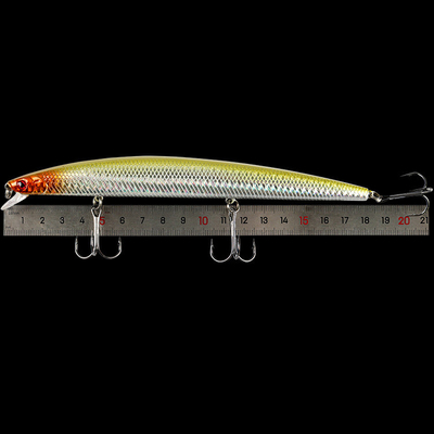 10 রঙ 18 সেমি/23.80 গ্রাম 2# হুক বিগ মিনো Perch, ক্রুশিয়ান, কাল্টার আলবার্নাস প্লাস্টিকের মাছ ধরার টোপ