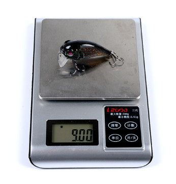 6 রঙ 5.3CM/9g 6# হুক 3D চোখ প্লাস্টিকের পেইন্টিং বেট 0.30m-0.9M ভাসমান ক্র্যাঙ্ক মাছ ধরার প্রলোভন