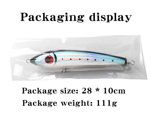 5 রঙ 23CM/90g 3D চোখ কঠিন কাঠের বেট ট্রিপল হুক টুনা মাছের ফাঁদ কাঠের পেন্সিল মাছ ধরার ফাঁদ