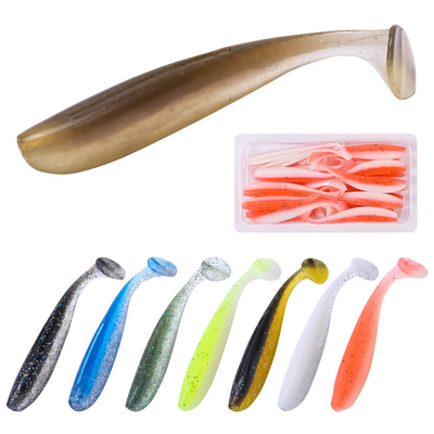 14 রঙ 6CM/1.6g 20PCS/Bag Mullet Fish Bait Dragonfly Sinking PVC Soft Baits মাছ ধরার প্রলোভন