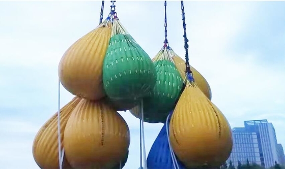 অফশোর তেল ড্রিলিং প্ল্যাটফর্ম পিভিসি ওয়াটার ব্লাস্টার ভারী ওজন পরীক্ষা