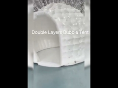 বিজিও ইনফ্ল্যাটেবল বুদ্বুদ তাঁবু দুই স্তর ভাল বিচ্ছিন্নতা আউটডোর রিট্র্যান্ট কফি বার গ্লোবাল তাঁবু